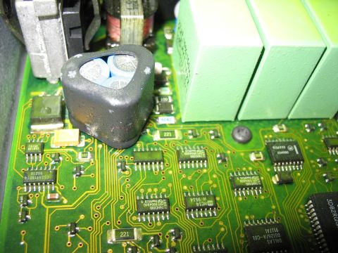 1995 Ford C-350 (Centurion Conversions) - A detailed view of an electronic circuit board, showing intricate wiring and multiple components.