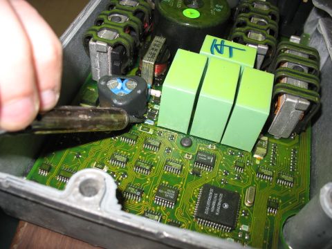 1995 Ford C-350 (Centurion Conversions) - Repairing an electronic control unit with a soldering iron.