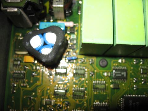 1995 Ford C-350 (Centurion Conversions) - Electronic circuit board with capacitors and integrated circuits visible.
