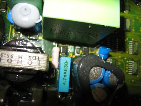 1995 Ford C-350 (Centurion Conversions) - A circuit board with electronic components, including a TDK transformer, is visible in this close-up view.