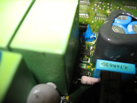1995 Ford C-350 (Centurion Conversions) - Circuit board with various electronic components, including capacitors and resistors.