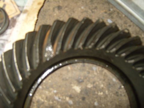 1989 Ford Bronco - This is a close-up view of a ring gear, likely from a vehicle's differential.