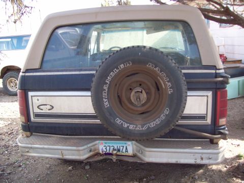 1984 Ford Bronco - 84 rear, sexy eh :P