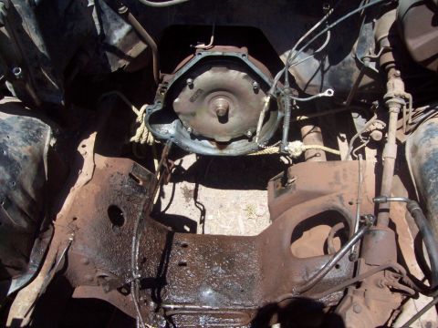 1984 Ford Bronco - Engine bay before the cleanup