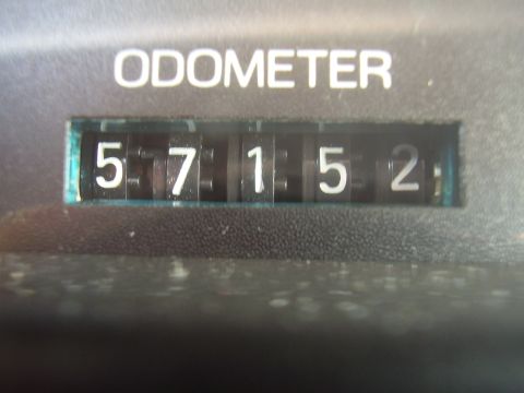 1996 Ford F-150 - The odometer displays 57,152 miles, offering no specific year identification.