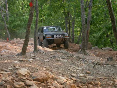 1990 Ford Bronco - NICE Bronco, set up with cut and turned TTB arms for Baja style racing. He flopped it in practice and locked the motor, but fortunately was…