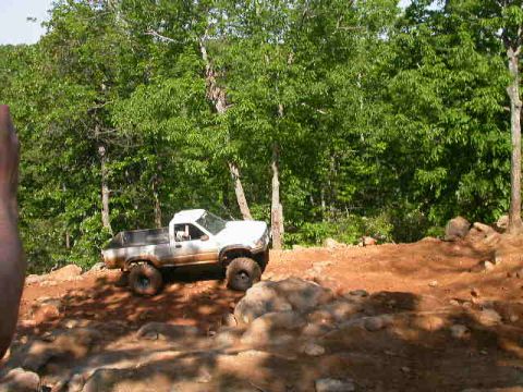 1990 Ford Bronco - We hung out with these guys for a while watching the other racers. He came down from Pennsylvania to race this nice Toyota with a leaf SAS.…