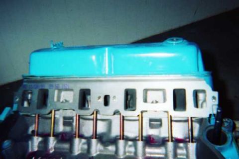 1988 Ford Bronco - Picture showing the intake runners of the new GT-40 heads.