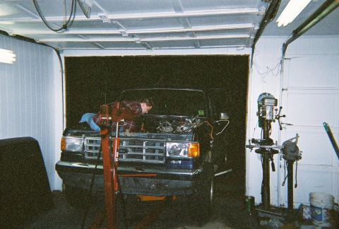 1988 Ford Bronco - That's me doing something pretty important, I just can't remember what.