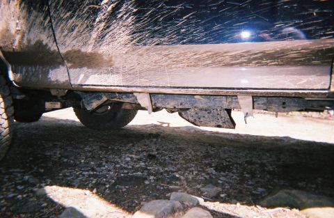 1988 Ford Bronco - I broke my driver's side step bar coming off a rock in one of the water crossings.