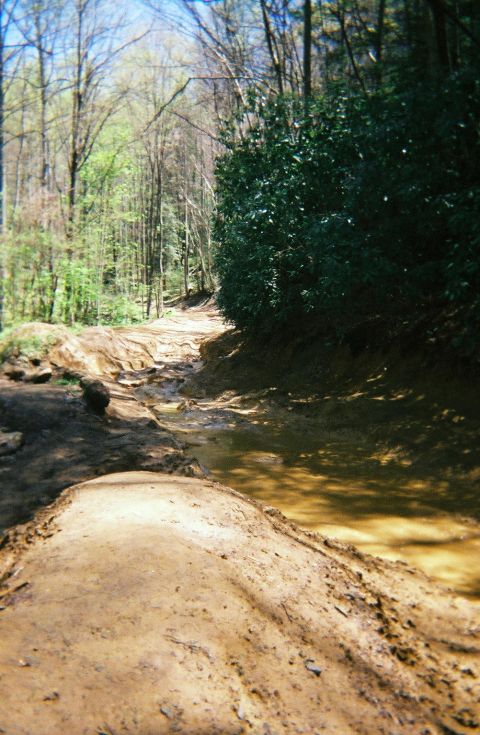 1988 Ford Bronco - Where we turned around on 4. I know it doesn't look that bad, but I was by myself and it looked pretty treacherous.