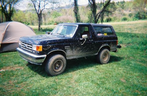 1988 Ford Bronco - After our run at Tellico at our camp site.