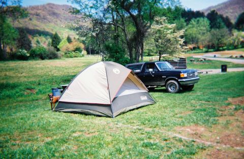 1988 Ford Bronco - Our campsite.