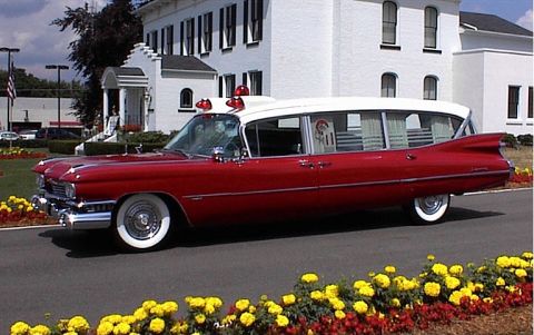 1991 Ford Crown Victoria - 1959 Cadillac abulance