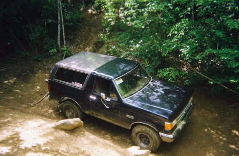 1988 Ford Bronco - Here I am on Friday's run coming down 4 right before Fain's Ford.