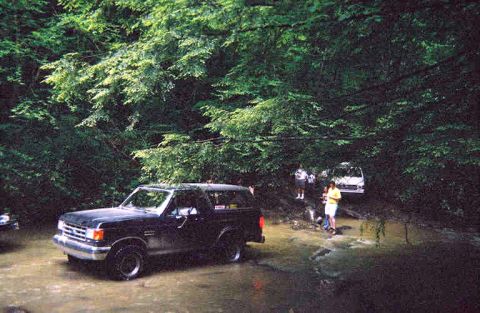 1988 Ford Bronco - Here I am crossing the other water crossing on 5.