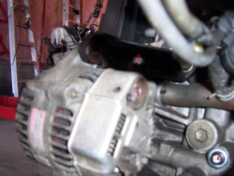 1996 Ford Bronco - 2 - Altenator Main 3 - Altenator Control 6 - Engine Oil Pressure Switch