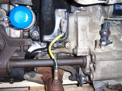 1996 Ford Bronco - 6 - Engine Oil Pressure Switch 9 - HO2 12 - VSS