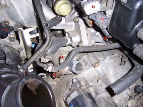 1996 Ford Bronco - 11 - MAP 14 - Ground 15 - Ignition Coil 16 - TDC/CKP/CYP sensor 18 - ECT Sending Unit