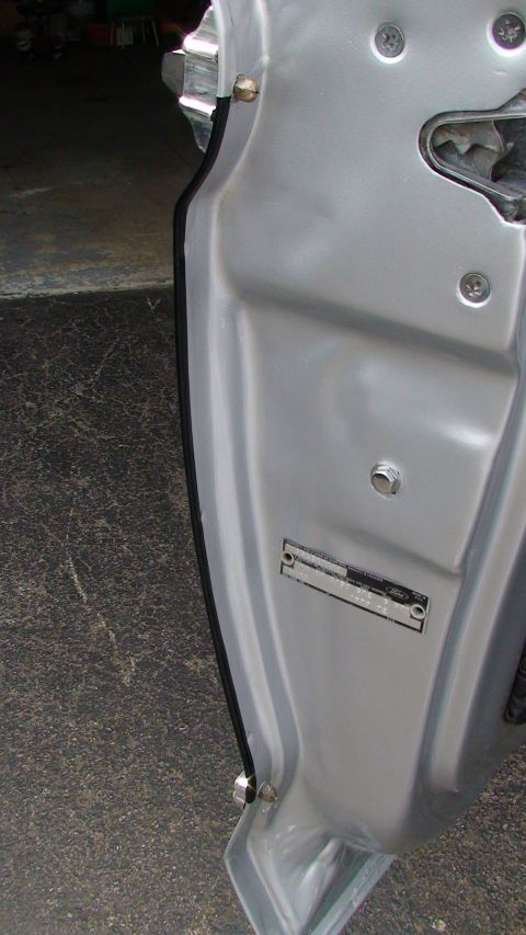 1979 Ford Bronco - The VIN plate is visible on the door jamb of this vehicle.