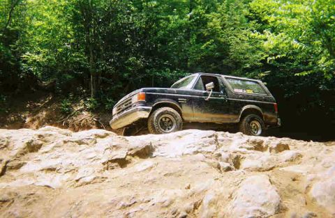 1988 Ford Bronco - Another pose, she was so proud.