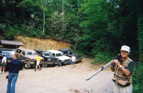 1988 Ford Bronco - The Big Bronco's lining up for the final shot after completing our trail run. Also that is Brad Miller's grandfather, he was nice enough to…