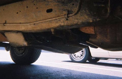 1988 Ford Bronco - Skid plate after Fain's Ford.