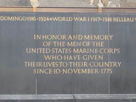 1991 Ford LTD Crown Victoria - black granite memorial panel inscribed in gold honoring the men of the United States Marine Corps who gave their lives since 10 November 17…