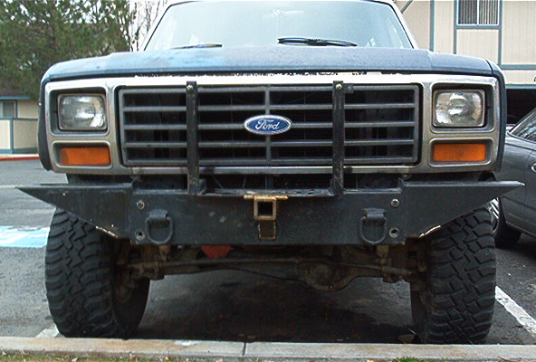 I went nuts with the plasma cutter.  I think functional won over beauty here.  Also you can see my front receiver hitch.