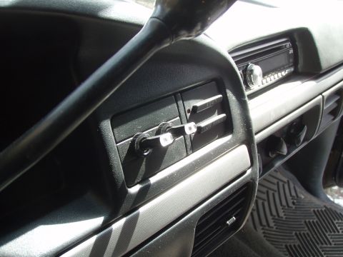 1992 Ford Bronco - dash switches angle shot