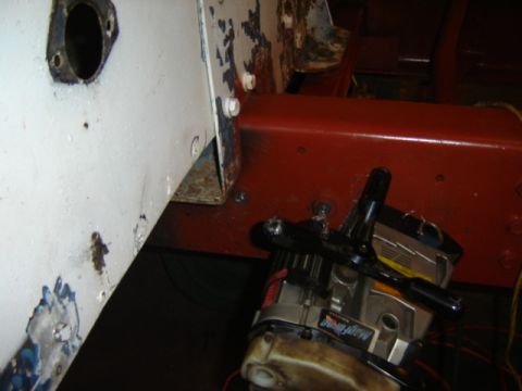 1992 Ford Bronco - Photograph of a truck cab body and frame area during fabrication, not a technical document.