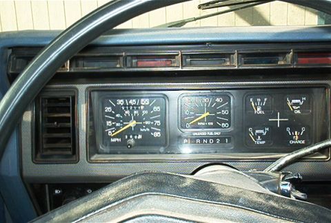 1986 Ford Bronco - Stock Tachometer out of an 81 Bronco. This came out of my parts truck. It was a very easy swap. I pulled my old one out and put this one in…