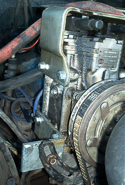 1986 Ford Bronco - Tension Bracket. Just 3 holes in a piece of angle iron.