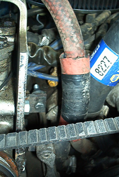 1986 Ford Bronco - Another close up of the tabs welded onto the stock Volvo bracket.