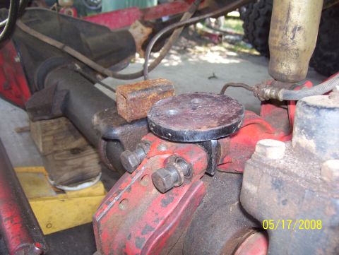 1978 Ford Bronco - Close-up of a suspension part, possibly from a Ford Bronco, with a date stamp visible.