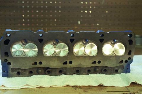 1985 Ford Bronco - 1.94/1.60 stainless valves with undercut stems. Tight fit!
