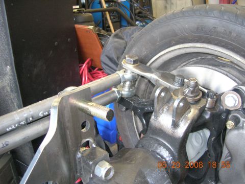 1996 Ford Bronco - Close-up view of a vehicle's steering linkage and brake assembly, with a date stamp of 05.20.2008.