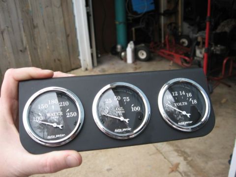 1966 Ford F-100 - Autometer Old Tyme Black.