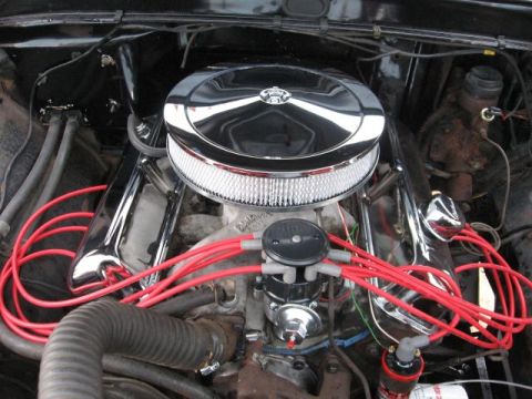 1966 Ford F-100 - HEI style distributor and wires that are a mile too long.