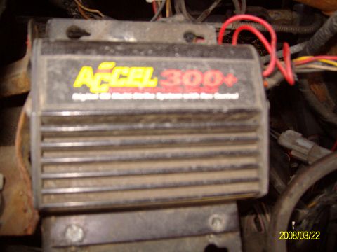 1988 Ford Bronco - Accel 300+ digital CD ignition system module with rev control.