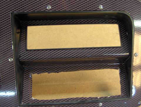 1978 Ford Bronco - I used part of the factory dash bezel to keep the stock angle for the A/C /heater controls.