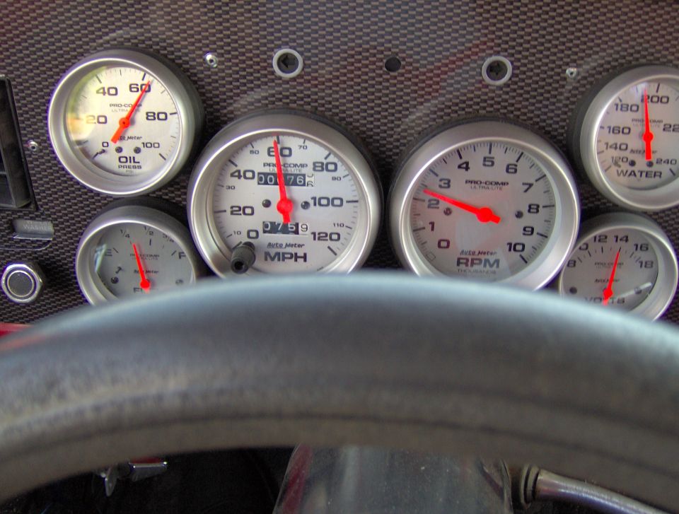 going down the road with all gauges working correctly.