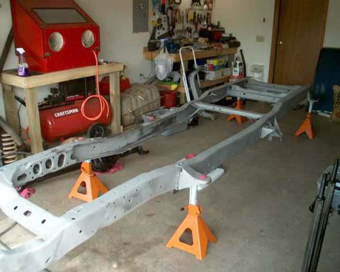 1979 Ford Bronco - Frame back from sandblasting