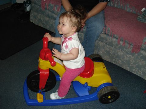 2000 Ford Crown Victoria - I'm riding my bike like Grandpa. I'm a biker chick!