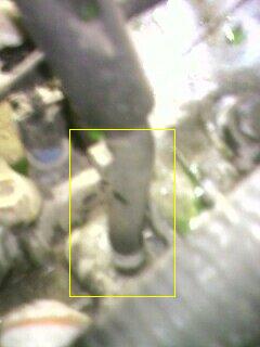 2002 Nissan SE-R - Close-up view of a vacuum hose connection, likely from an engine bay.