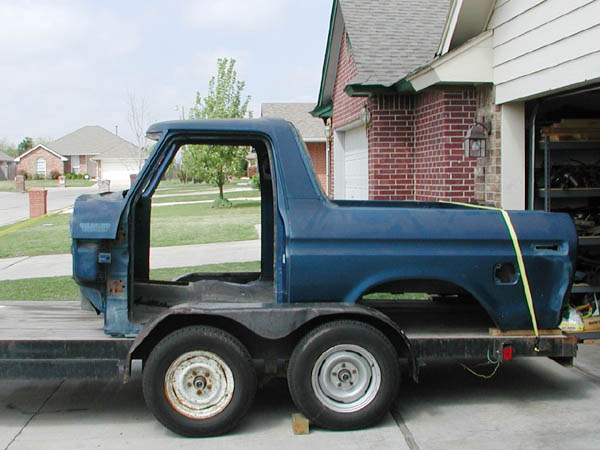 Body on the trailer, goin to Line-X