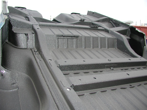 Bottom and firewall were sprayed