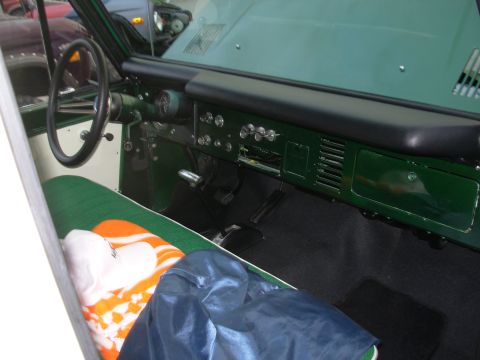 1975 Ford Bronco - Interior view of a 1975 Ford Bronco, its original dashboard and seating.