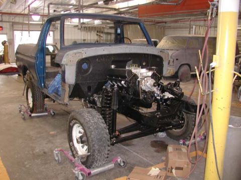 1979 Ford Bronco - Body work starts