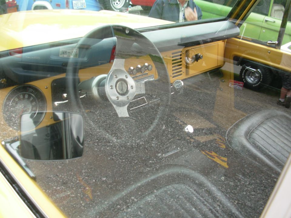 A funky color, but the cleanest paint job at the show.